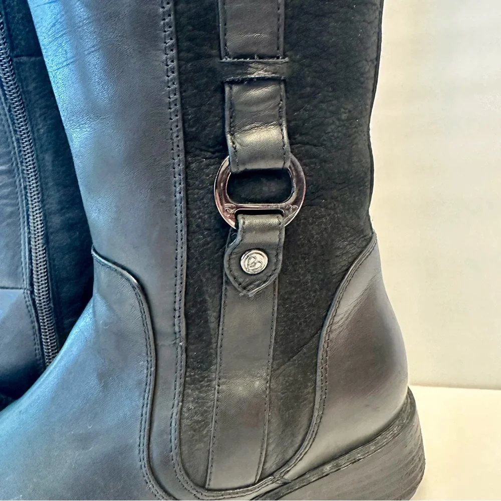 Blondo Varda black waterproof leather tall boots, size 7 - Picture 4 of 9